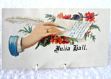 Victorian Calling Cards Visiting Cards Set Of 10 Flowers Chldren Ephemera Decor 1880-1900