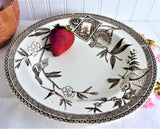 Aesthetic Movement Transferware Soup Plate Bowl 1881 Ironstone 9.25 Inch