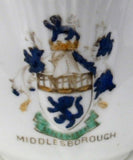 Shelley Dainty Crested Cup and Saucer Middlesborough 1912-1925 Souvenir