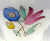 Shelley Cup And Saucer Bell Flower Art Deco Oxford 1935-1940s Pink Blue