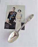Ornate Spoon Commemorative King George VI US Royal Visit 1939 International Silver