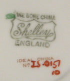 Shelley Cup And Saucer Art Deco Orange Wisteria Old Cambridge 1940s