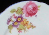 Shelley Cup Saucer Plate Gainsborough Floral Blue Trim Teacup Trio