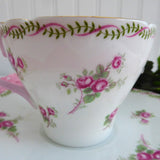 Bridal Rose Shelley Cup And Saucer Rose Spray New Cambridge 1950s