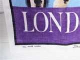 Horse Guards Drummer Tea Towel 1960s London Pageantry Ulster Irish Linen Dish Towel