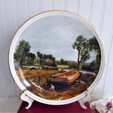 Decorative Plate Plate Constable Boat Building Near Flatford Mill 1970s Fenton England