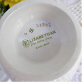 Pink And Yellow Roses Cup And Saucer Elizabethan England 1970s Bone China