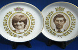 Dish Pair Royal Wedding Charles And Diana 1981 Overhouse Sepia Photos