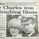Charles And Diana Royal Wedding 1981 Daily Express Paper Royal Memorabilia