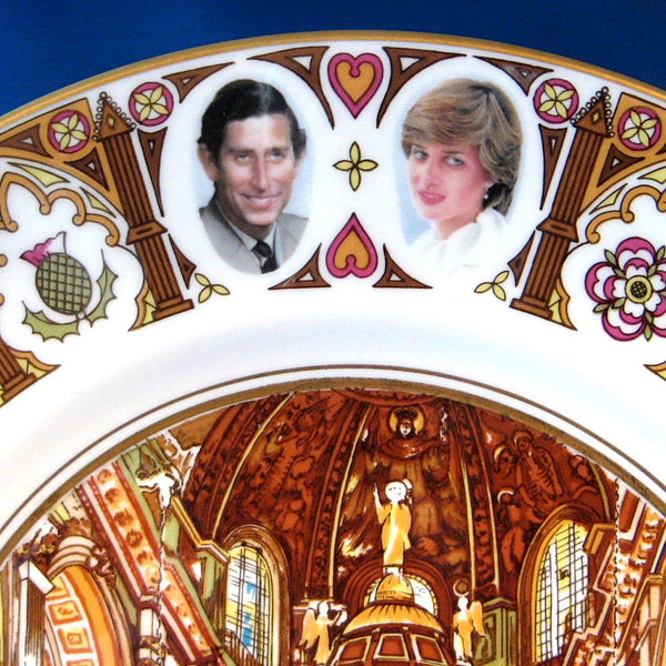 Plate 1981 Royal Wedding Charles Diana St Pauls Cathedral Coalport