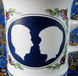 Mug Royal Wedding Charles And Diana Denby Pottery 1981 Profiles Roses Bells