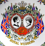 Wedgwood Royal Wedding Charles Diana Plate Ironstone 1981 Colorful 10 Inches