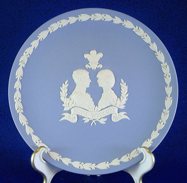 Wedding Plate Charles And Diana 1981 Wedgwood Jasper Mint Boxed