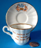 Birth Prince William Miniature Cup Saucer Charles And Diana 1982