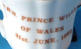 Birth Prince William Miniature Cup Saucer Charles And Diana 1982
