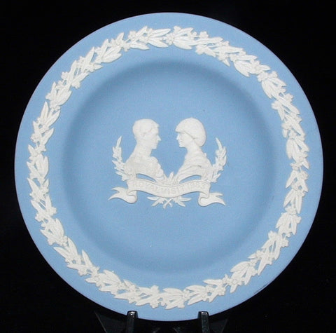 Prince Charles And Princess Diana Plate 1983 Visit To Canada Wedgwood Jasperware