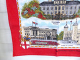 Tea Towel England Vintage London Landmarks Palaces 1970s Souvenir