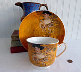 Klimt Portrait Of Adele Breakfast Size Cup And Saucer Leonardo Art Nouveau Bone China