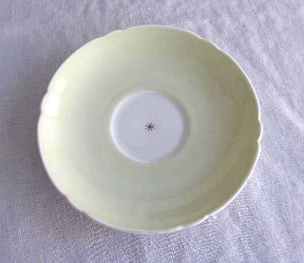 Shelley England 2 Saucers Only Pole Star and Polka Dot Turquoise