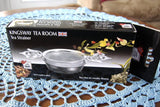 Kingsway Tea Room Tea Strainer Teapot Handles Over The Cup Strainer With Drip Cup