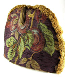 Tea Cozy Purple Tapestry Padded US Fruit Grapes Brown Sugar Designs NWT - Antiques And Teacups - 1