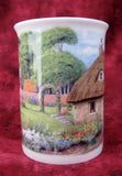 Charming Mug English Thatched Cottage And Garden English Bone China New - Antiques And Teacups - 3