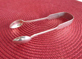 Sugar Tongs 1876 Victorian Hallmarked Sterling Silver Exeter England Initial H