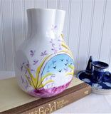 Aesthetic Movement Jug Pitcher English Mid Victorian Floral Hand Painted 1880s