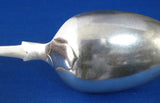 Victorian Large Fiddle Dessert Spoons 5 Serving Spoons Levesley 1883 UK Mono Boat
