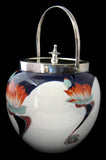 Victorian George Jones Art Nouveau Biscuit Jar McIntosh Water Lilies 1890s