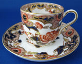 Pair George Jones Crescent Antique Imari Cup And Saucer Demitasse Cups 1890s