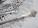 Art Nouveau Sterling Silver Teaspoons 3 Geo. Shiebler & Co Clematis Mono M French Style
