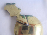 Tea Caddy Spoon York Crossed Keys Mitre 1890s Brass Victorian Souvenir