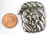Sterling Silver Stamp Case Victorian Chatelaine Fob Pendant Accessory 1890s American