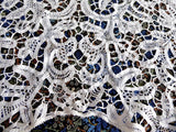 Antique Lace Collar Tape Lace Bobbin Lace Flemish 1900 Hand Made White Lace