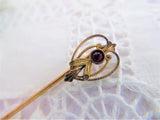 Edwardian Stick Pins 4 Hat Pins 1900 Lapel Pins Tea Party Antique Accessories Set