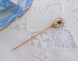 Edwardian Stick Pins 4 Hat Pins 1900 Lapel Pins Tea Party Antique Accessories Set