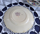 Purple Transferware Masons Oak Bread Plate Side Ironstone 1900s English Transferware