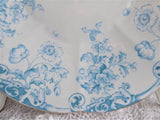 Shelley Wileman Edwardian Sprays Of Poppies Serving Plate 1900 Aqua New Fairy