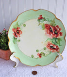 Poppies Plate Hand Painted Plate Haviland Limoges France 1910s Artistan