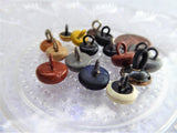 Mixed Lot Of 16 Shoe Buttons Glove Buttons Edwardian Pin Shank 1900 Gaiter Buttons