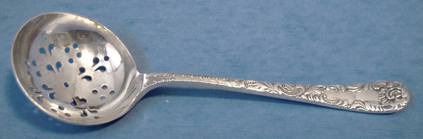 Edwardian Sugar Sifting Spoon English Fancy Design Sifter 1900