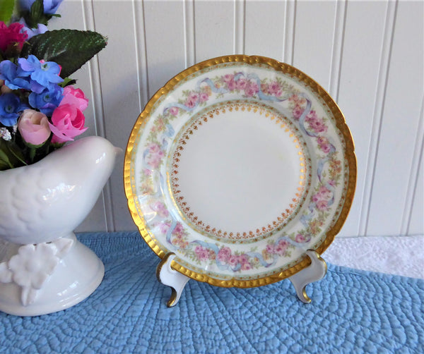 Gorgeous Haviland Limoges Side Plate Ornate Floral Gold Roses
