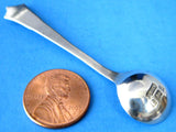 Antique Silver Salt Spoon Hallmarked Birmingham UK 1901 Miller Brothers Silver Gothic