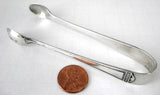 English Sterling Silver Sugar Tongs Classical Spoon Ends Sheffield 1903 CIP Co