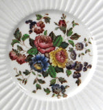 Wedgwood Conway Edme Embossed Floral Saucer Only Creamware Floral Bouquet 1910s