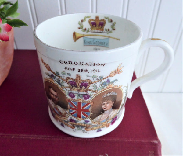 Coronation Mug King George V Queen Mary Shelley England 1911 Mayor Of –  Antiques And Teacups