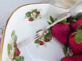 Strawberry Fork Fair Oak Rogers Oak 2 Prong Fork 1910s Silver Plate No Monogram 5 Inch