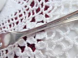 Strawberry Fork Fair Oak Rogers Oak 2 Prong Fork 1910s Silver Plate No Monogram 5 Inch