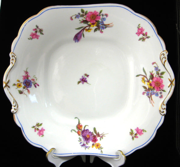 ＊ANNA＊Antique cake plate・* ② Aynsley Cake Plate Floral Tab Handle Antique England 1920s Floral